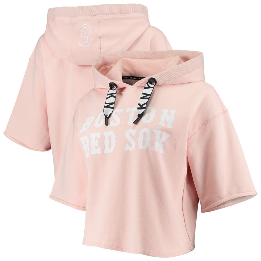 Boston Red Sox DKNY Sport Women's The Emma Pullover Hoodie - Pink