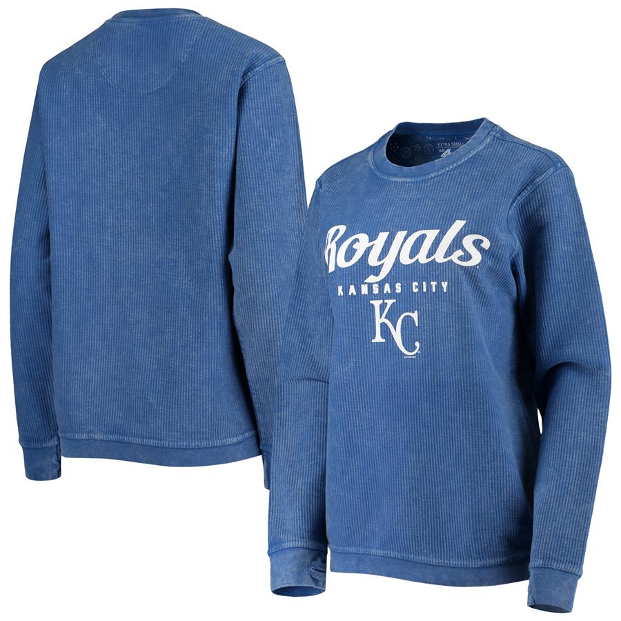 Kansas City Royals G-III 4Her by Carl Banks Women's Comfy Cord Pullover Sweatshirt - Royal