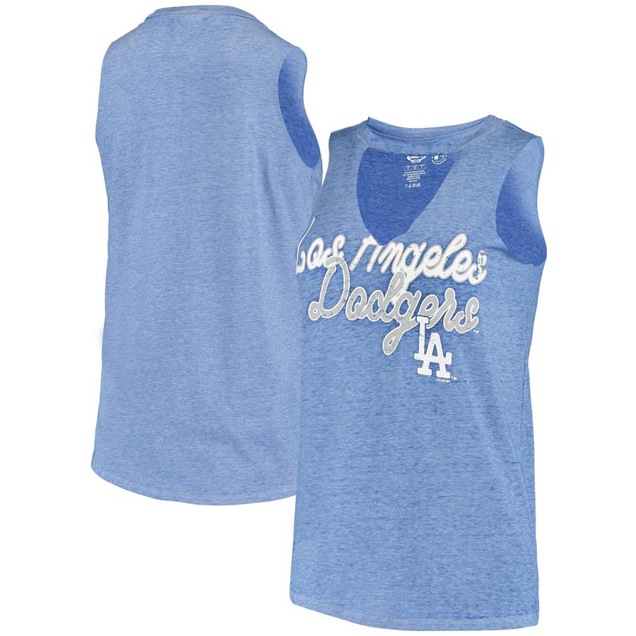 Los Angeles Dodgers Concepts Sport Women's Loyalty Choker Neck Tank Top - Royal