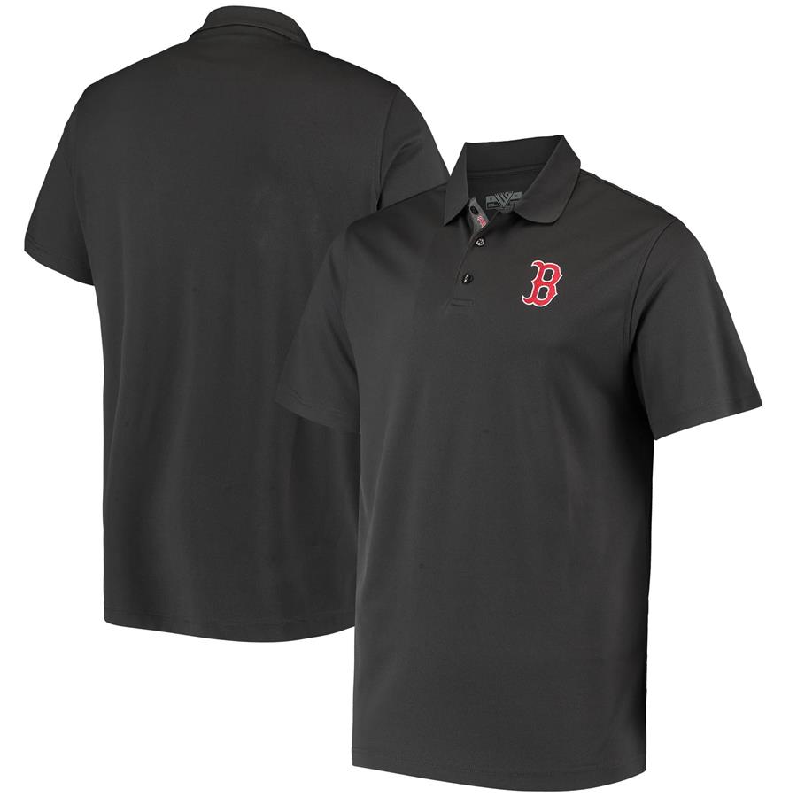 Boston Red Sox Levelwear Omaha 2-Hit Polo - Charcoal