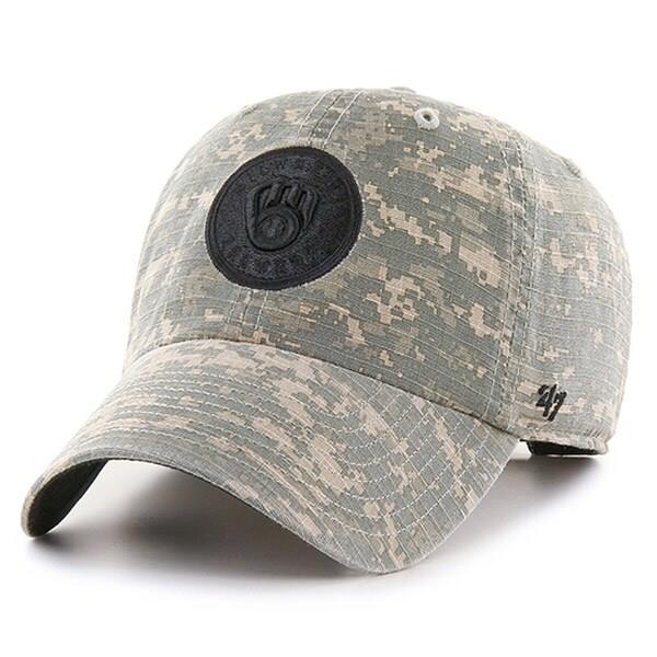 Milwaukee Brewers '47 Phalanx Clean Up Adjustable Hat - Camo