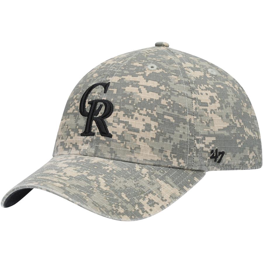 Colorado Rockies '47 Phalanx Clean Up Adjustable Hat - Camo