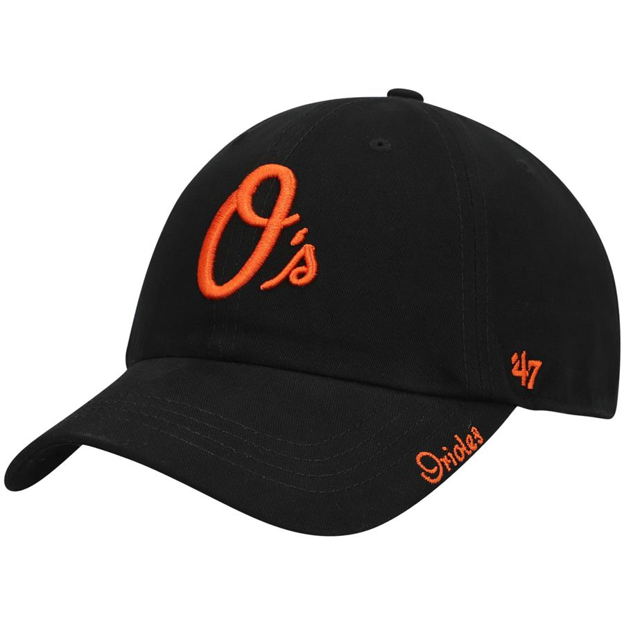 Baltimore Orioles '47 Women's Team Miata Clean Up Adjustable Hat - Black