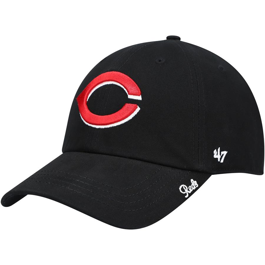 Cincinnati Reds '47 Women's Team Miata Clean Up Adjustable Hat - Black