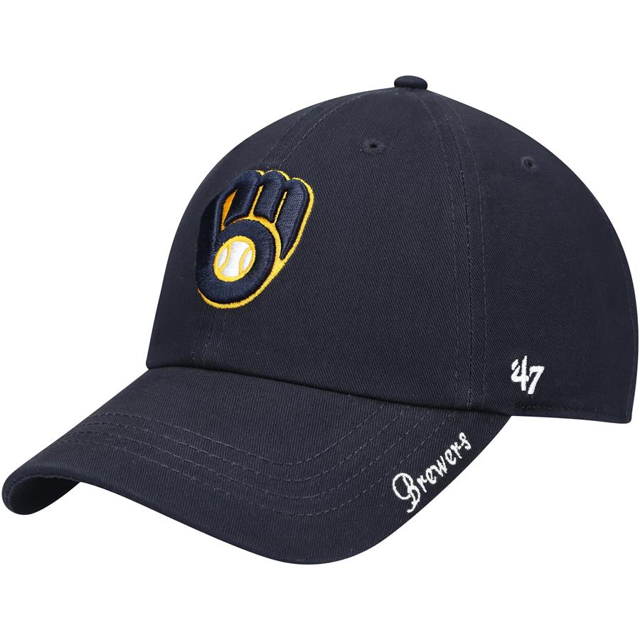 Milwaukee Brewers '47 Women's Team Miata Clean Up Adjustable Hat - Navy