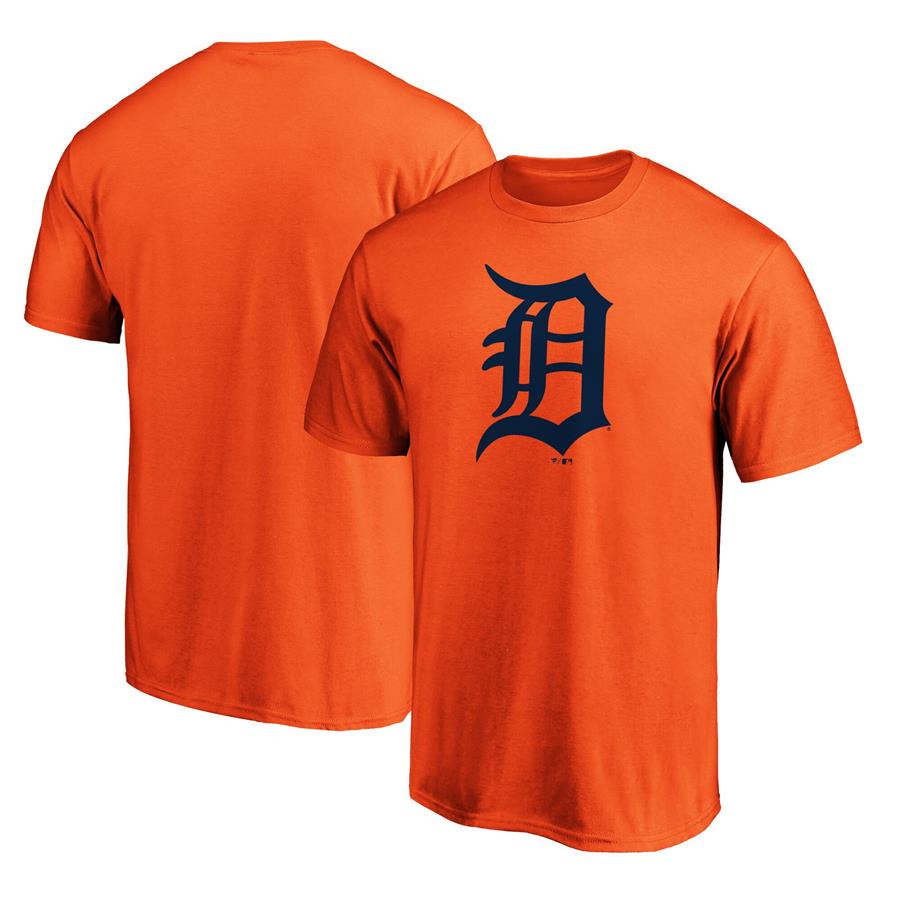 Detroit Tigers Fanatics Branded Official Logo T-Shirt - Orange