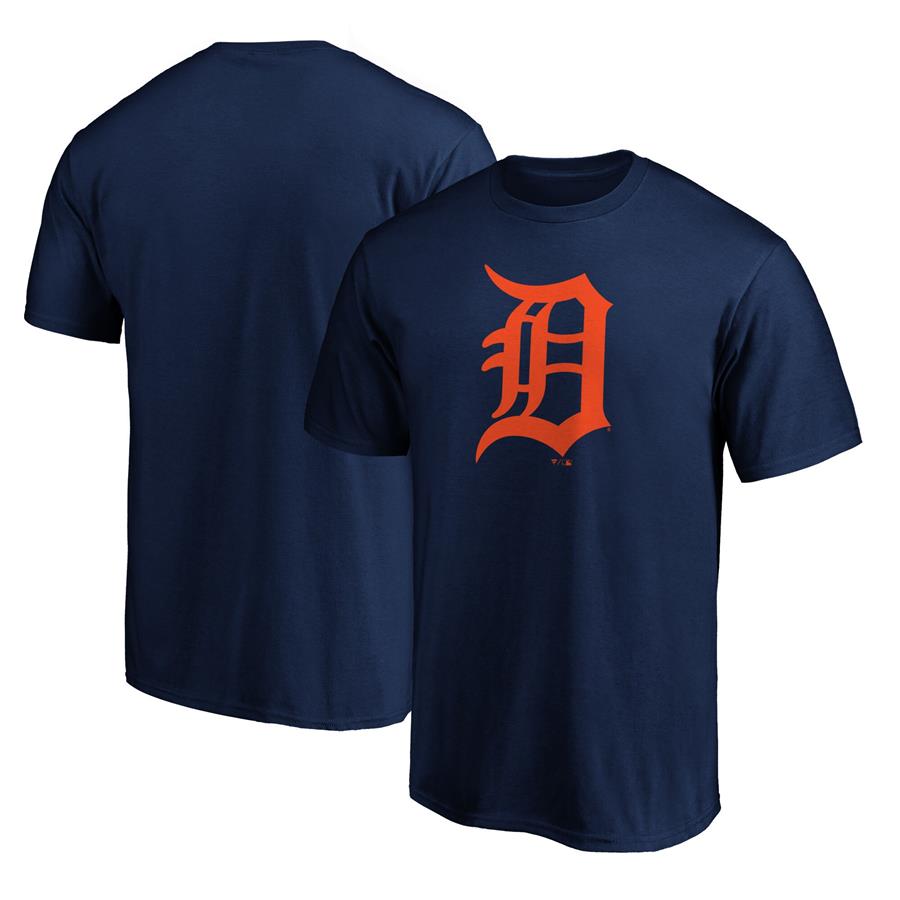 Detroit Tigers Fanatics Branded Official Logo T-Shirt - Navy