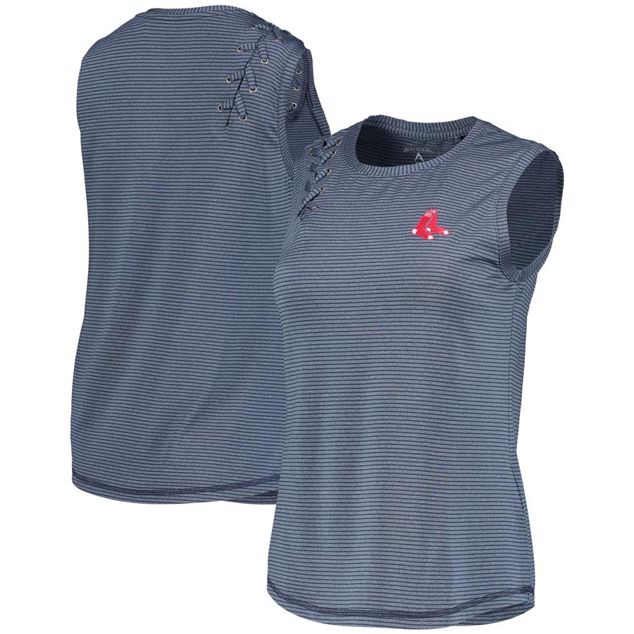 Boston Red Sox Antigua Women's Swerve Tank Top - Heathered Navy