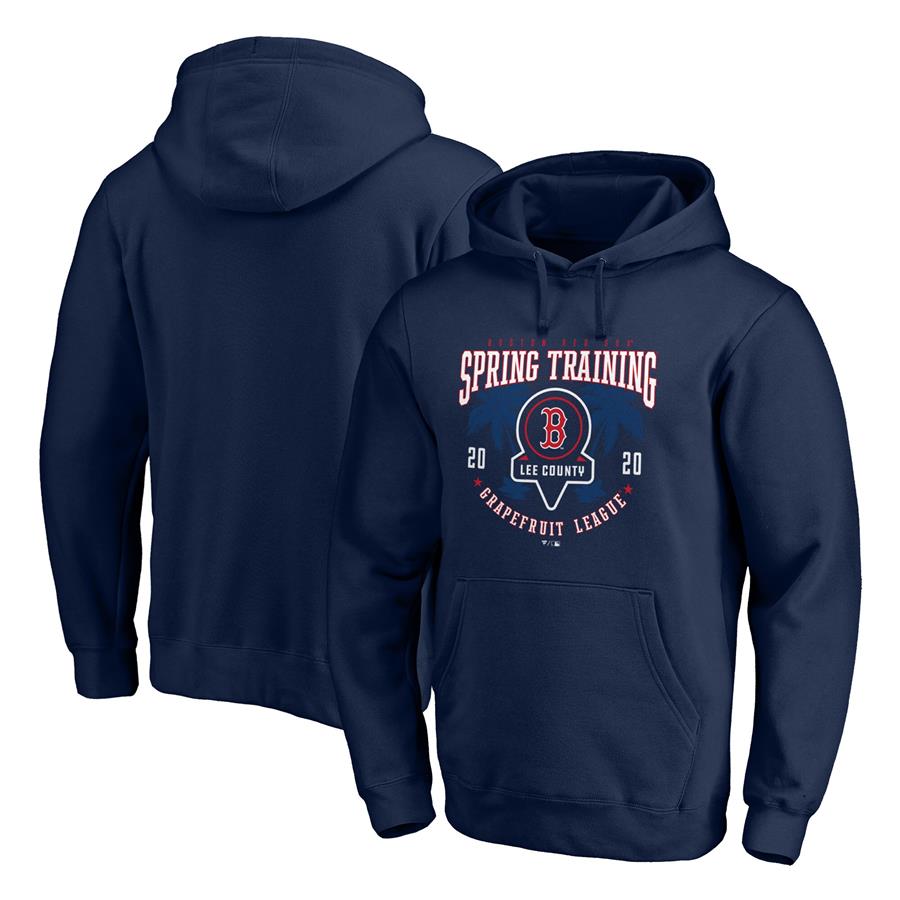 Boston Red Sox Fanatics Branded 2020 Spring Training Pick Off Move Pullover Hoodie - Navy