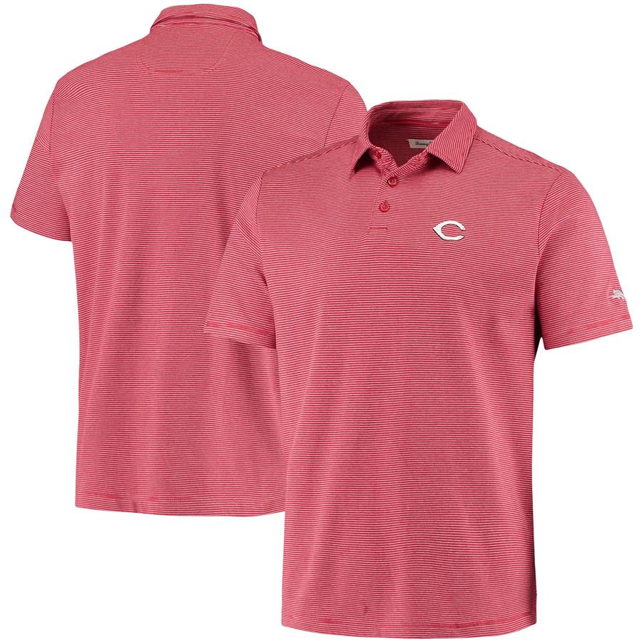 Cincinnati Reds Tommy Bahama Pacific Shore Polo - Red