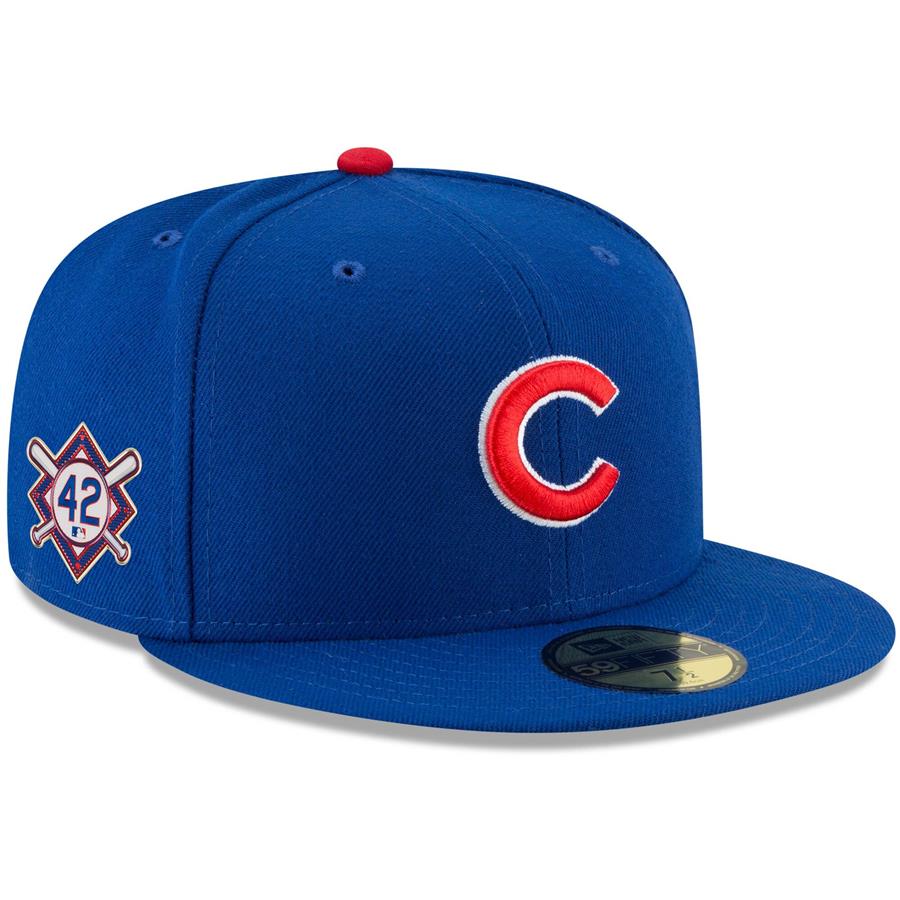 Chicago Cubs New Era Jackie Robinson Day Sidepatch 59FIFTY Fitted Hat - Royal