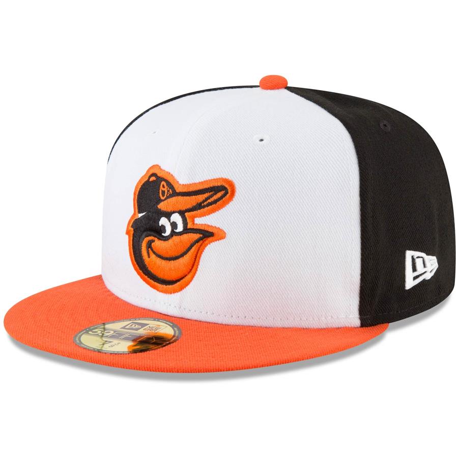 Baltimore Orioles New Era Jackie Robinson Day Sidepatch 59FIFTY Fitted Hat - White