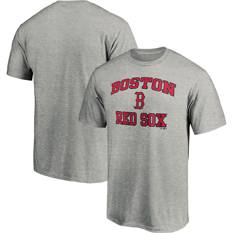 Boston Red Sox Fanatics Branded Heart & Soul T-Shirt - Heathered Gray
