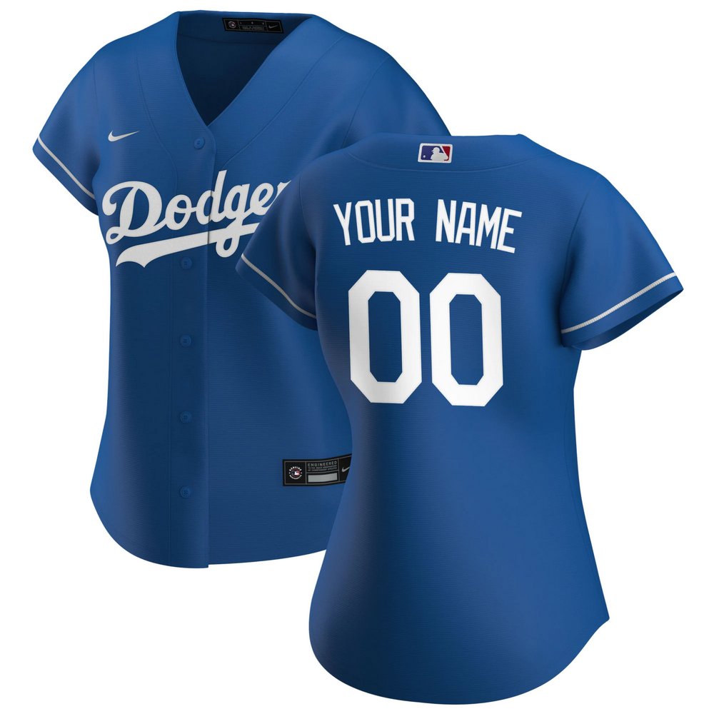 Los Angeles Dodgers Nike Women's Alternate Replica Custom Jersey - Royal