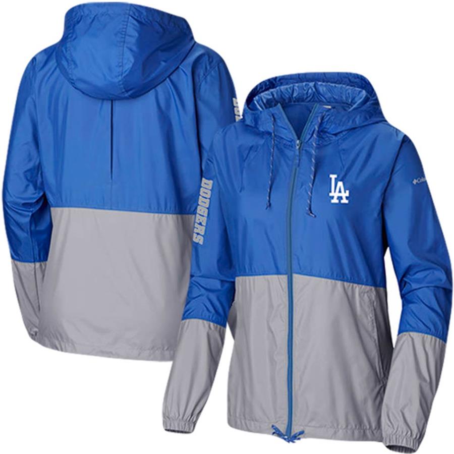Los Angeles Dodgers Columbia Women's Flash Forward Windbreaker Full-Zip Jacket - Royal