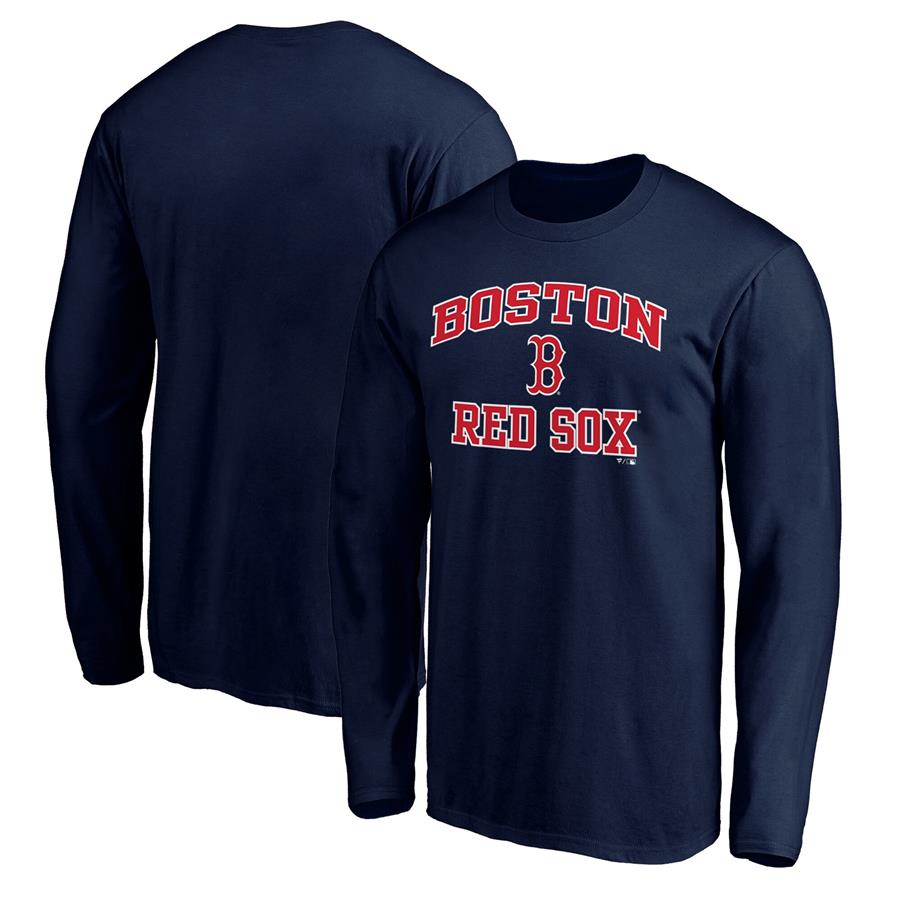 Boston Red Sox Fanatics Branded Heart & Soul Long Sleeve T-Shirt - Navy