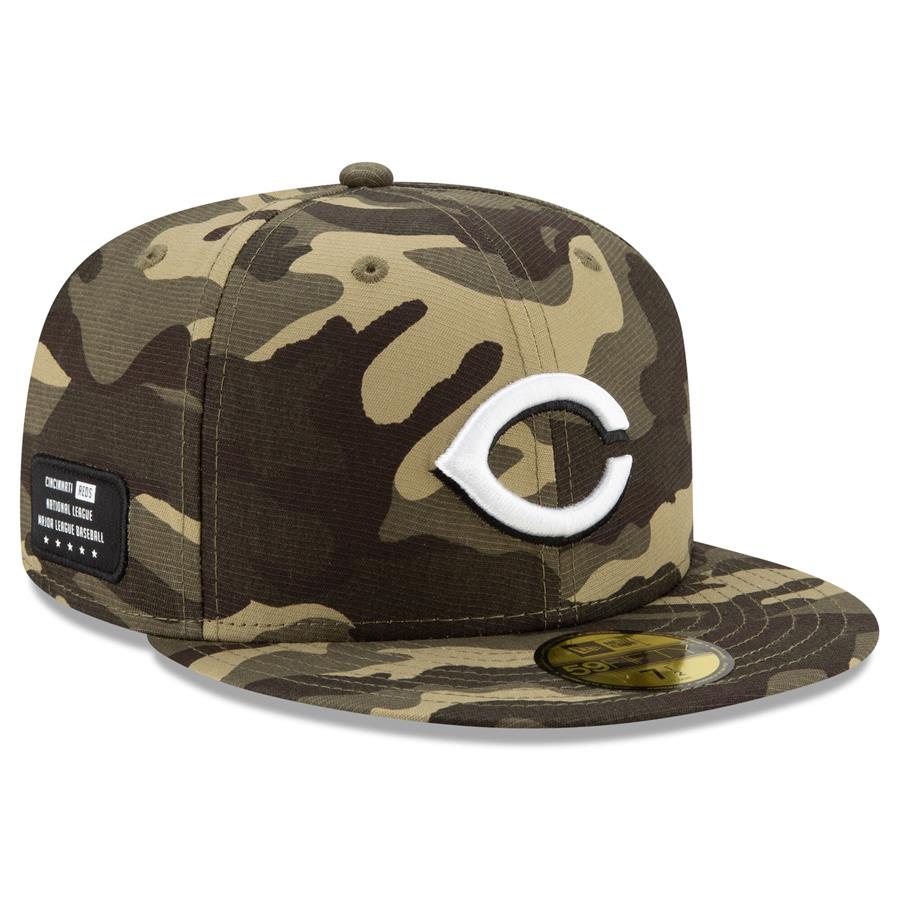 Cincinnati Reds New Era 2021 Armed Forces Day On-Field 59FIFTY Fitted Hat - Camo