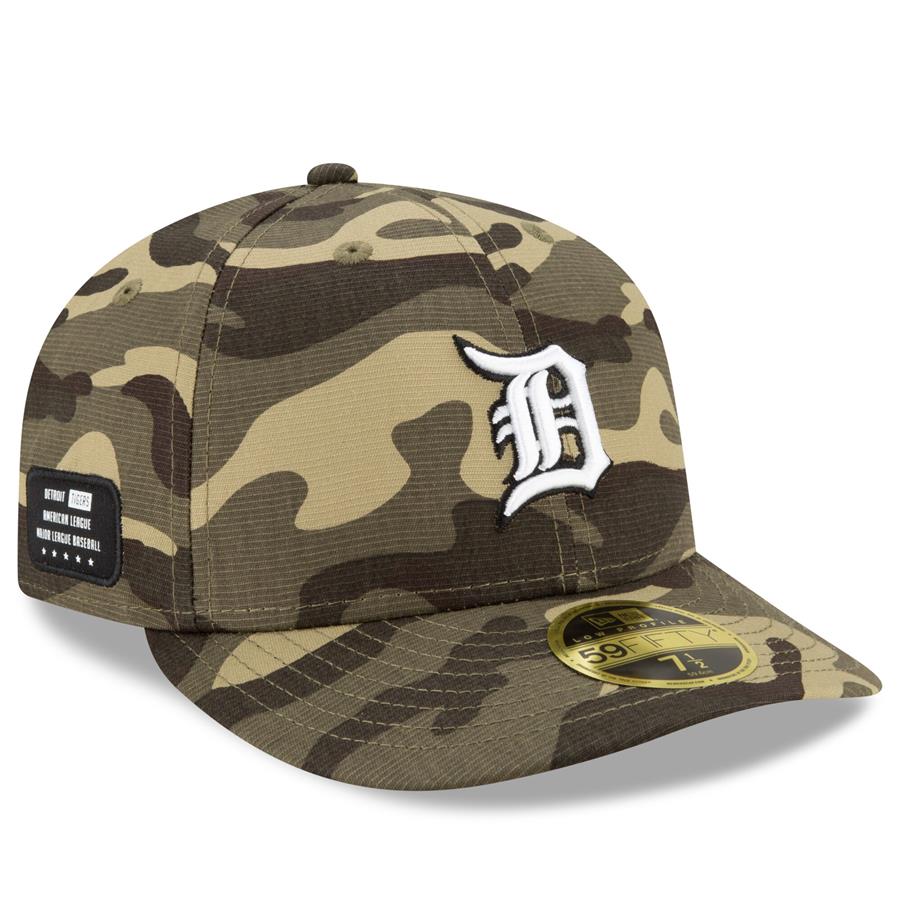 Detroit Tigers New Era 2021 Armed Forces Day On-Field Low Profile 59FIFTY Fitted Hat - Camo