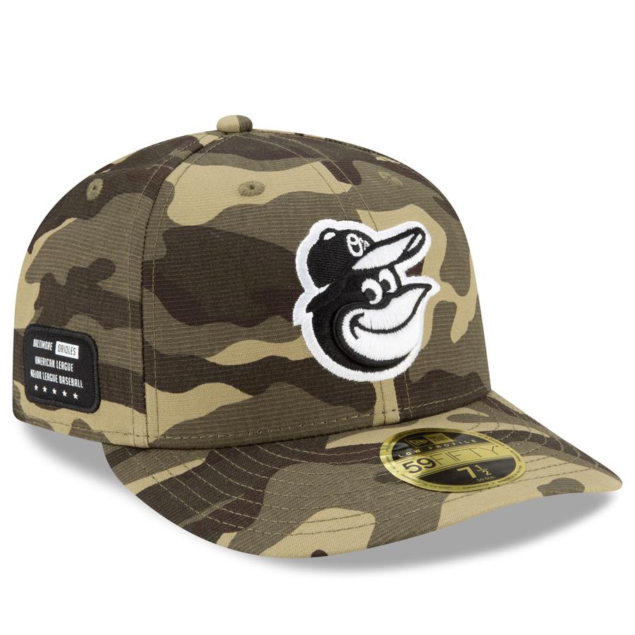Baltimore Orioles New Era 2021 Armed Forces Day On-Field Low Profile 59FIFTY Fitted Hat - Camo
