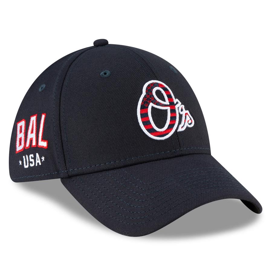 Baltimore Orioles New Era 4th of July 39THIRTY Flex Hat - Navy