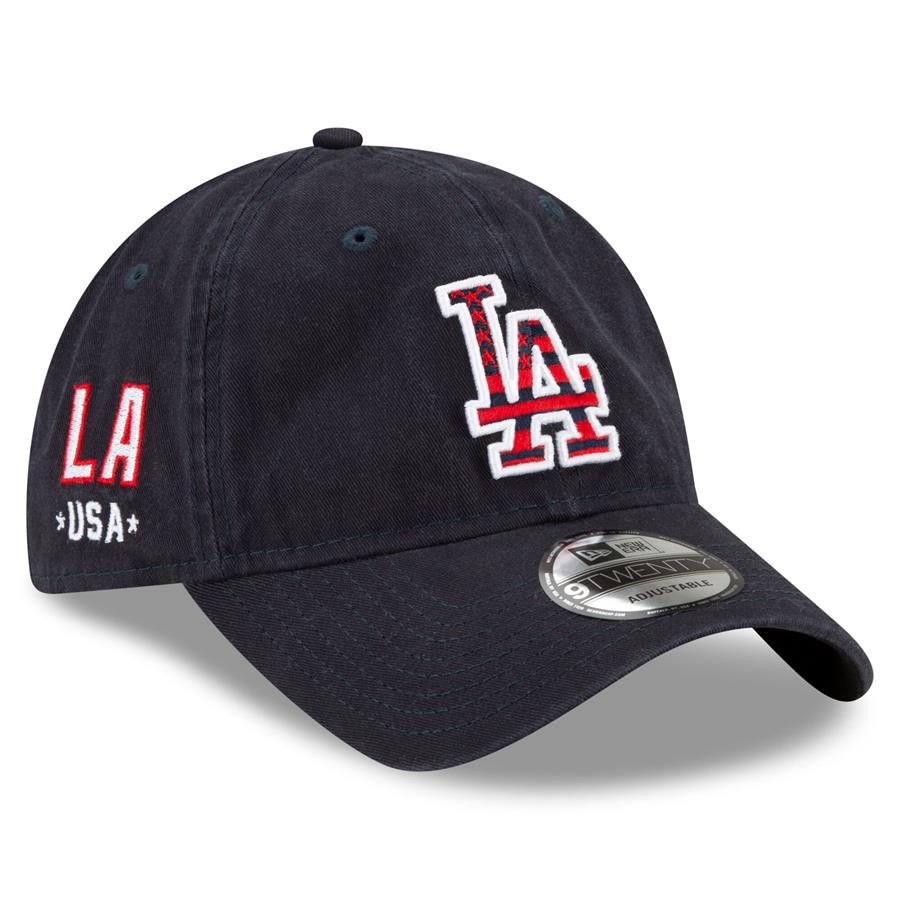 Los Angeles Dodgers New Era 4th of July 9TWENTY Adjustable Hat - Navy