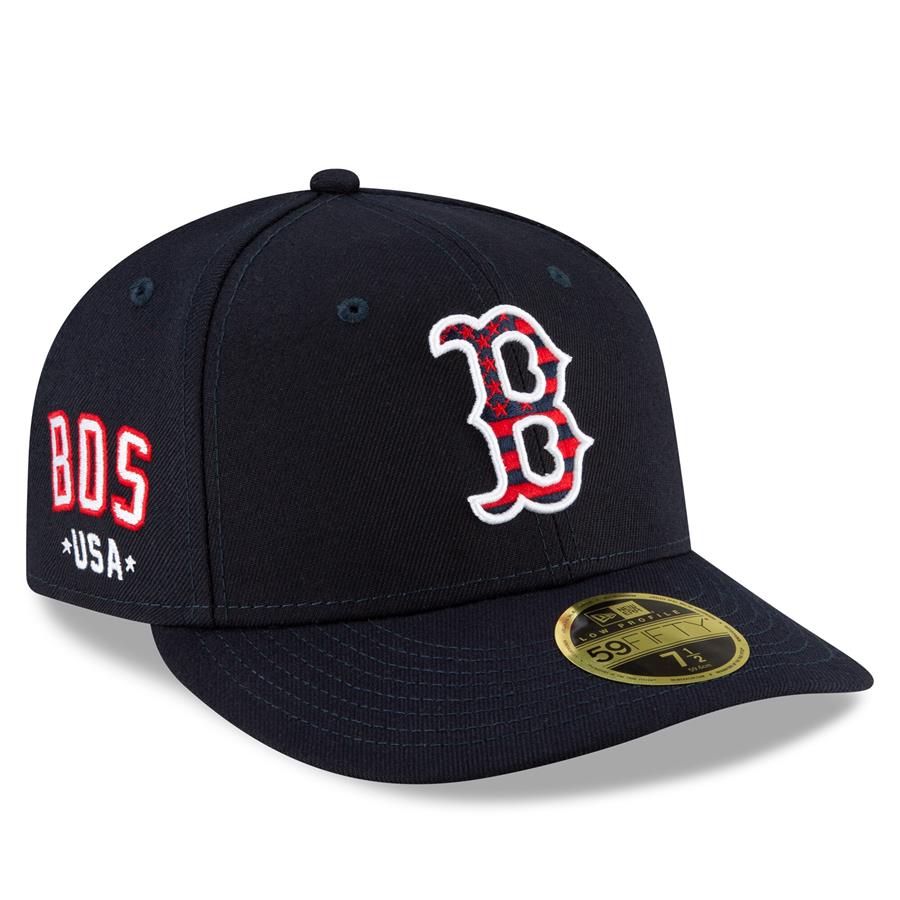 Boston Red Sox New Era 4th of July On-Field Low Profile 59FIFTY Fitted Hat - Navy