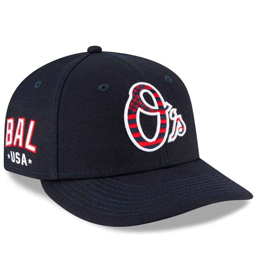 Baltimore Orioles New Era 4th of July On-Field Low Profile 59FIFTY Fitted Hat - Navy