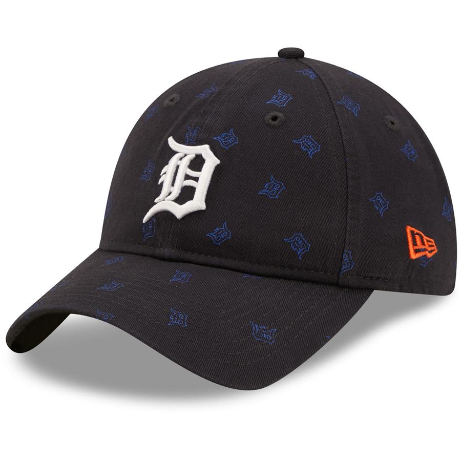 Detroit Tigers New Era Women's Scatter Core Classic 9TWENTY Adjustable Hat - Black