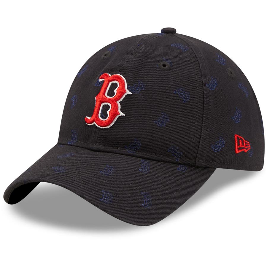 Boston Red Sox New Era Women's Scatter Core Classic 9TWENTY Adjustable Hat - Black