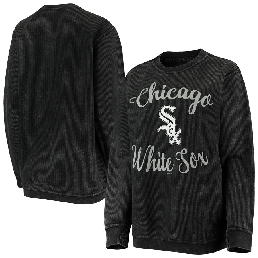 Женский свитшот Chicago White Sox G-III 4Her by Carl Banks Script Comfy Cord (чёрный)