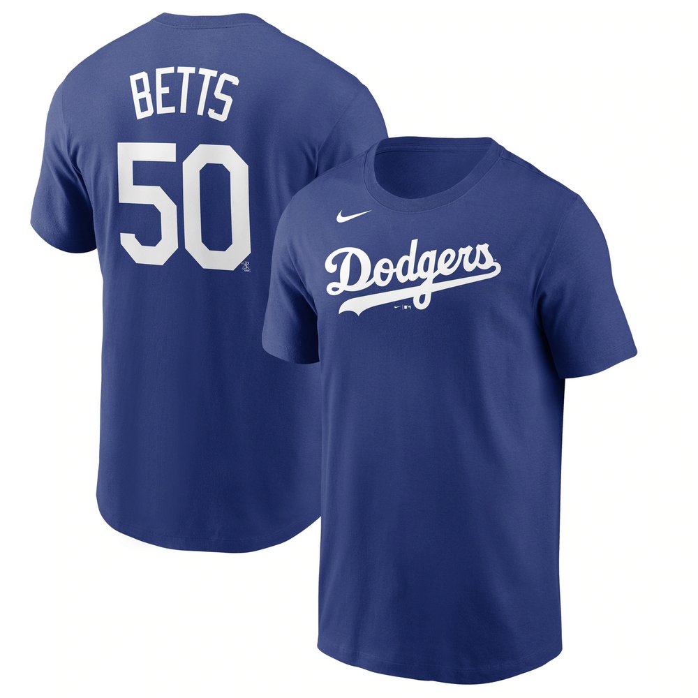 Mookie Betts Los Angeles Dodgers Nike Name & Number T-Shirt - Royal