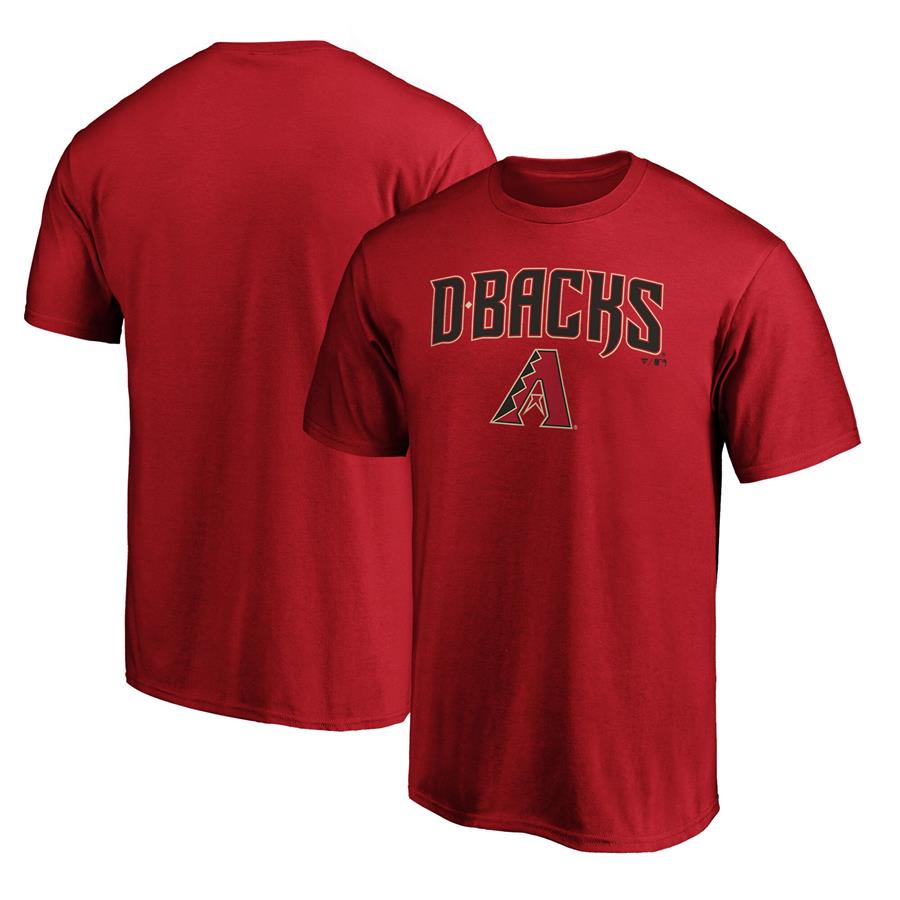Arizona Diamondbacks Fanatics Branded Team Logo Lockup T-Shirt - Red