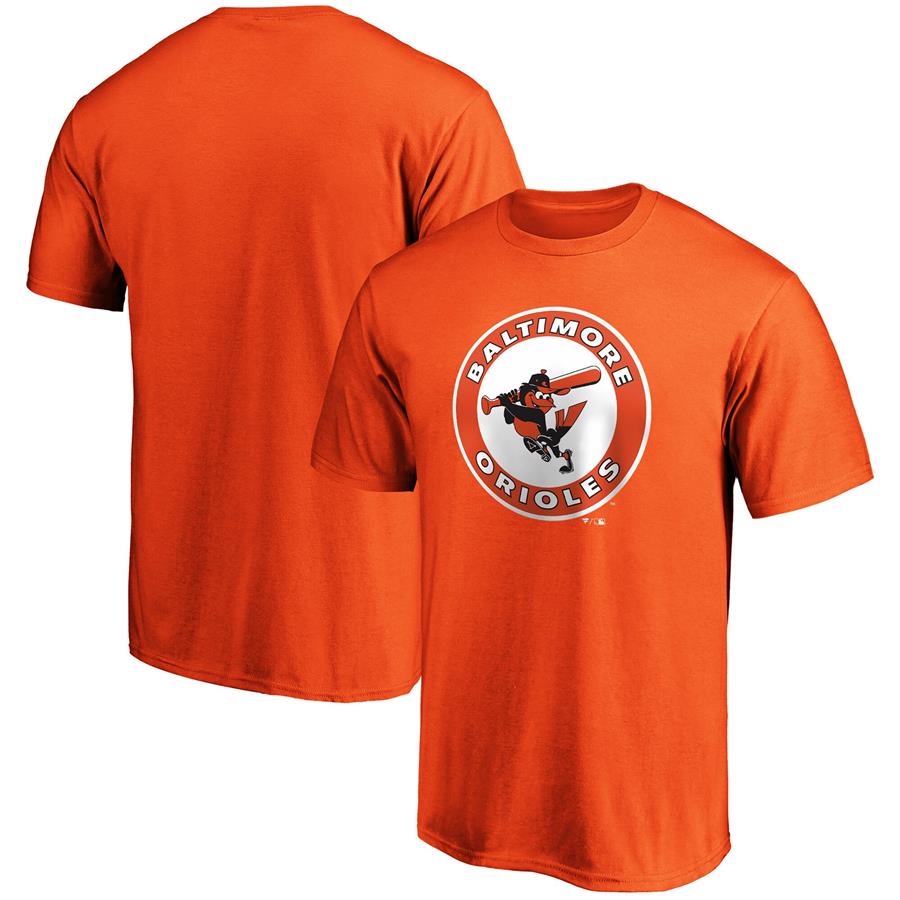 Baltimore Orioles Fanatics Branded Cooperstown Collection Forbes Team T-Shirt - Orange