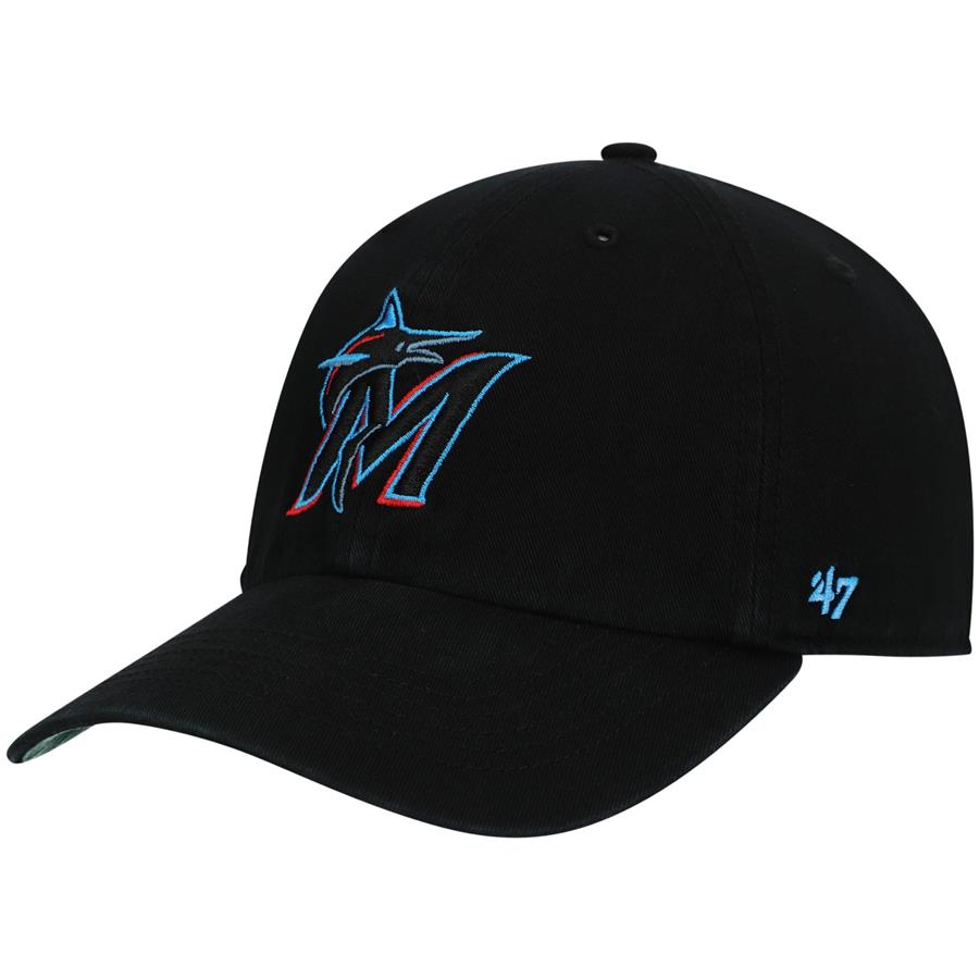 Miami Marlins '47 Team Franchise Fitted Hat - Black