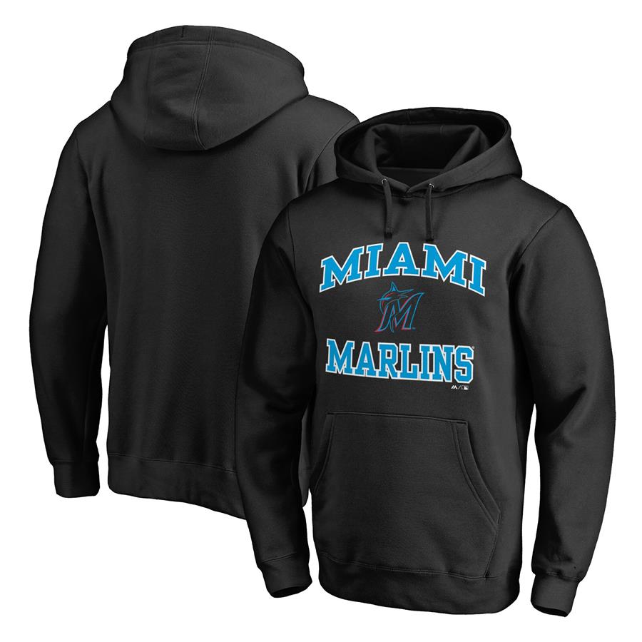 Miami Marlins Fanatics Branded Heart & Soul Pullover Hoodie - Black