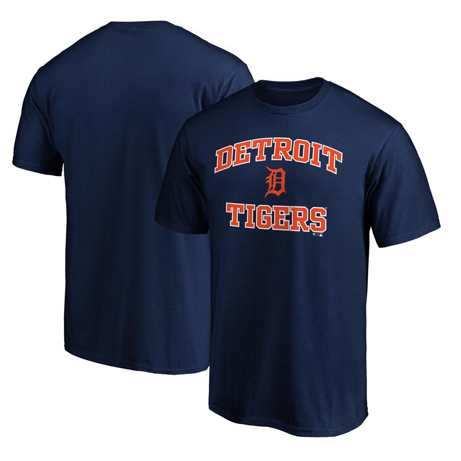 Detroit Tigers Fanatics Branded Team Heart & Soul T-Shirt - Navy
