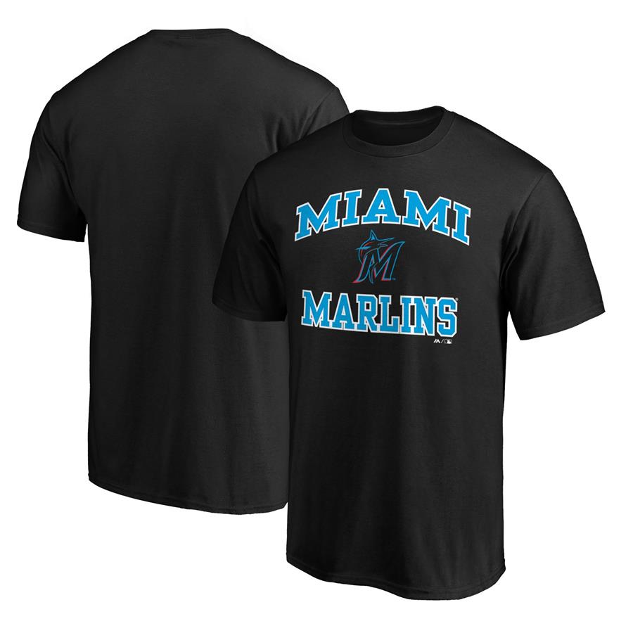 Miami Marlins Fanatics Branded Team Heart & Soul T-Shirt - Black