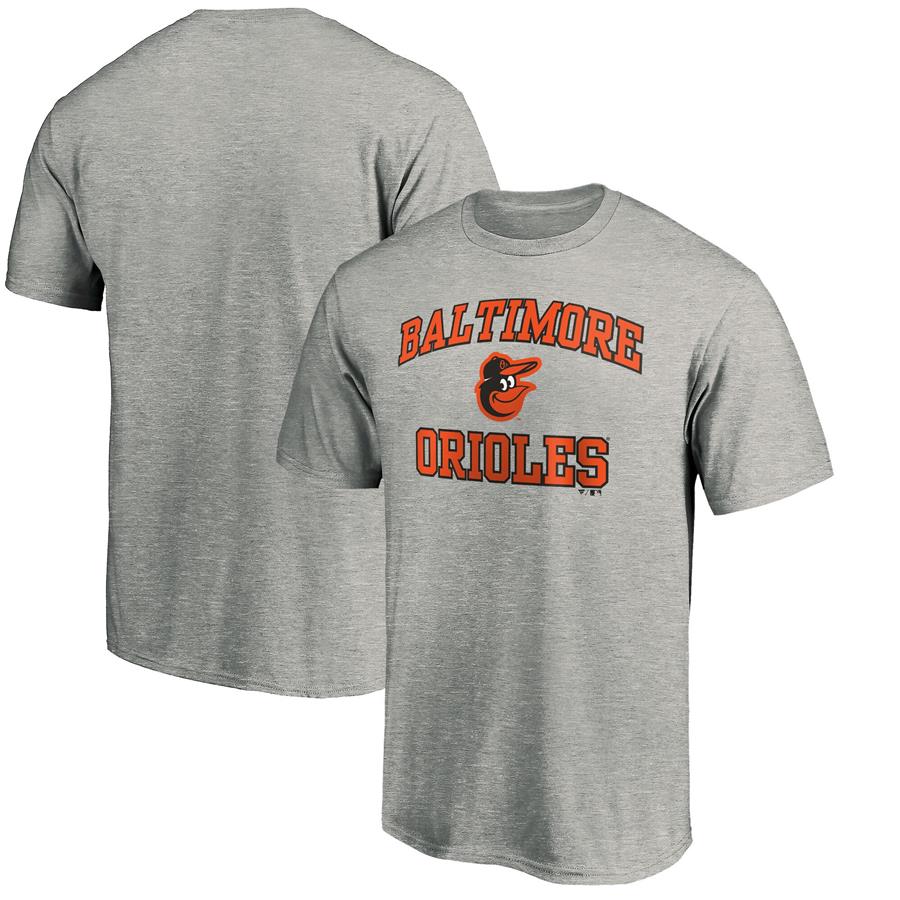 Baltimore Orioles Fanatics Branded Team Heart & Soul T-Shirt - Heathered Gray