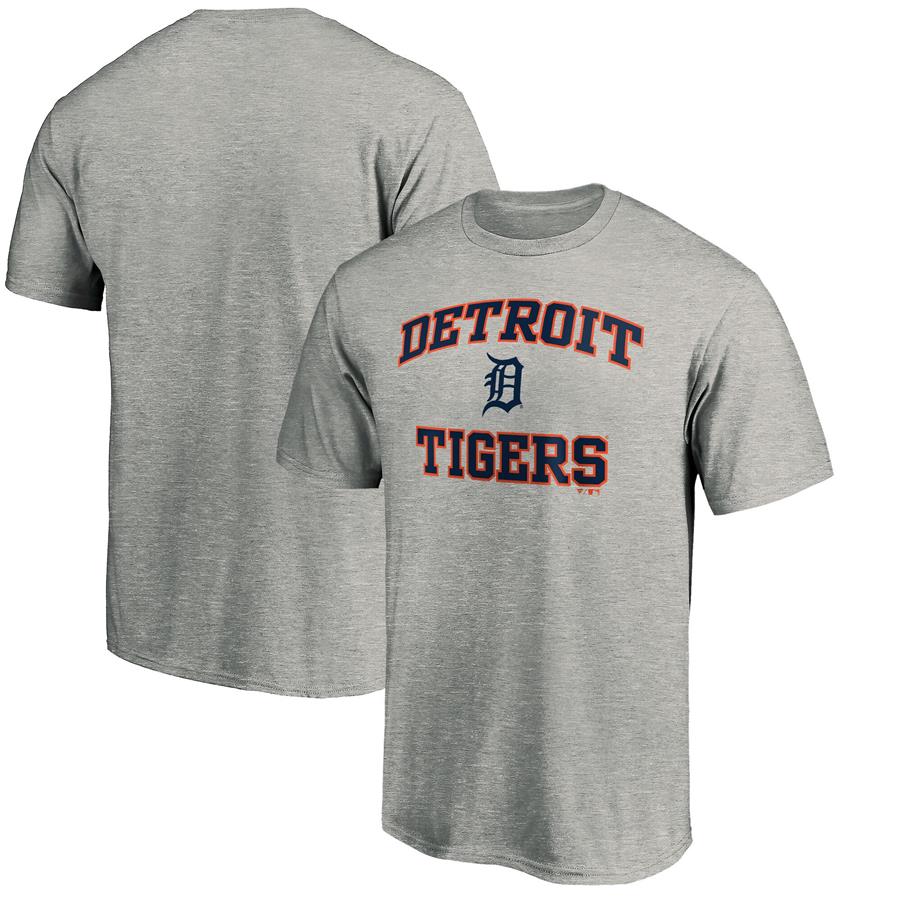 Detroit Tigers Fanatics Branded Team Heart & Soul T-Shirt - Heathered Gray