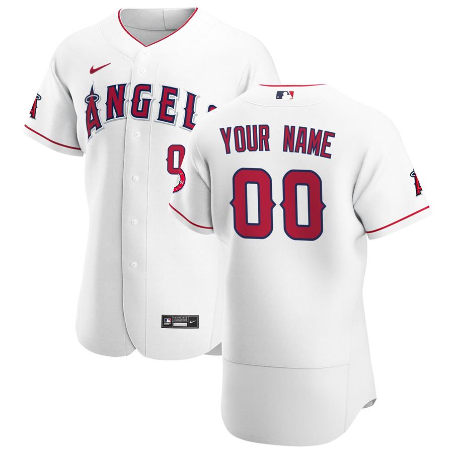 Los Angeles Angels Nike Home Authentic Custom Jersey - White