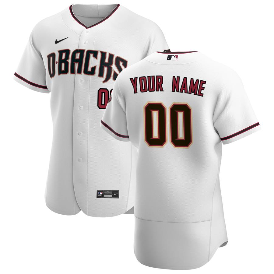 Arizona Diamondbacks Nike Home Authentic Custom Jersey - White