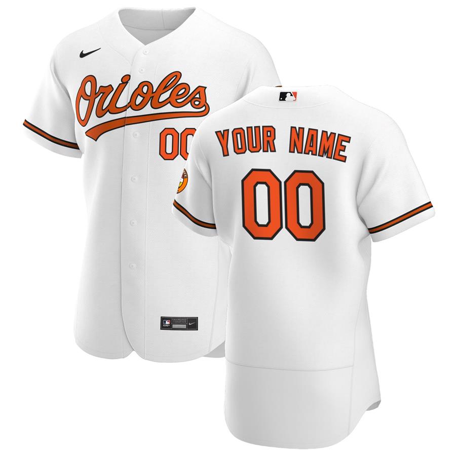 Baltimore Orioles Nike Home Authentic Custom Jersey - White