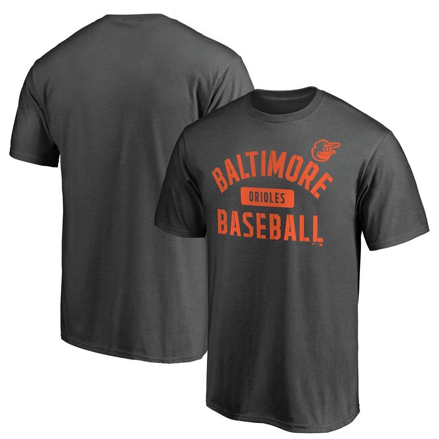Baltimore Orioles Fanatics Branded Iconic Primary Pill T-Shirt - Charcoal