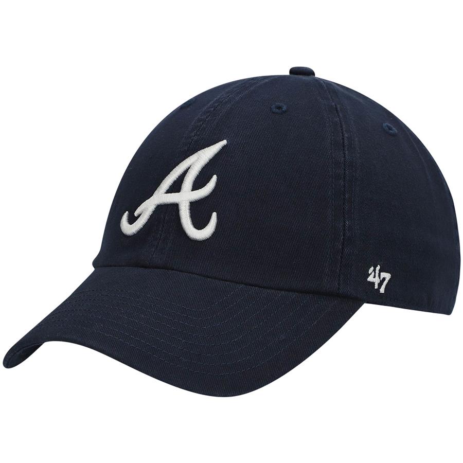 Atlanta Braves '47 Road Clean Up Adjustable Hat - Navy