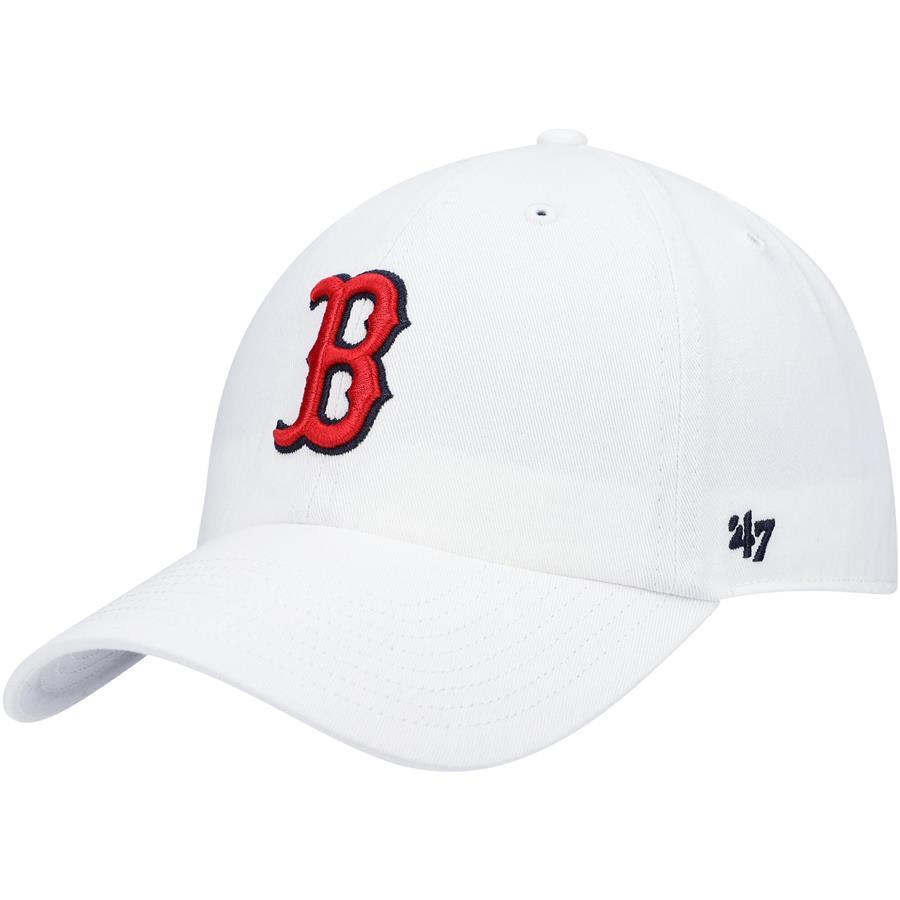 Boston Red Sox '47 Logo Clean Up Adjustable Hat - White