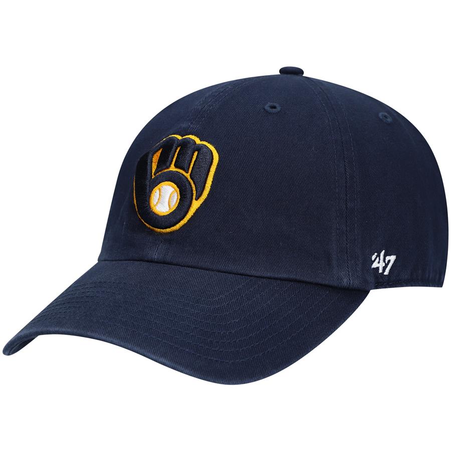 Milwaukee Brewers '47 Home Clean Up Adjustable Hat - Navy
