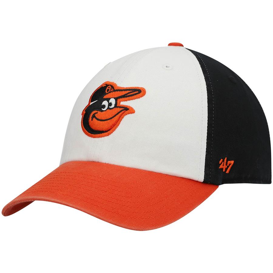 Baltimore Orioles '47 Home Clean Up Adjustable Hat - White