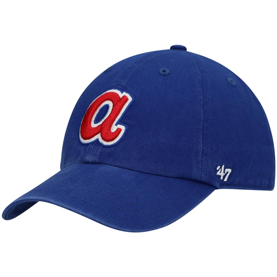 Atlanta Braves '47 1972 Logo Cooperstown Collection Clean Up Adjustable Hat - Royal