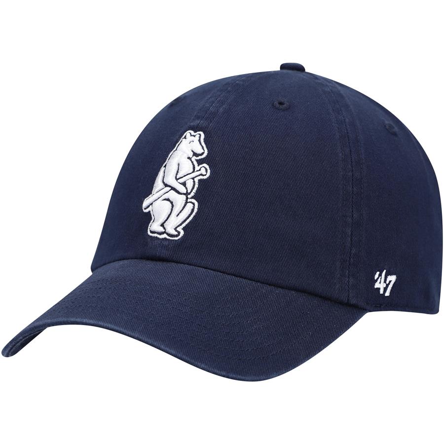 Chicago Cubs '47 1914 Logo Cooperstown Collection Clean Up Adjustable Hat - Navy