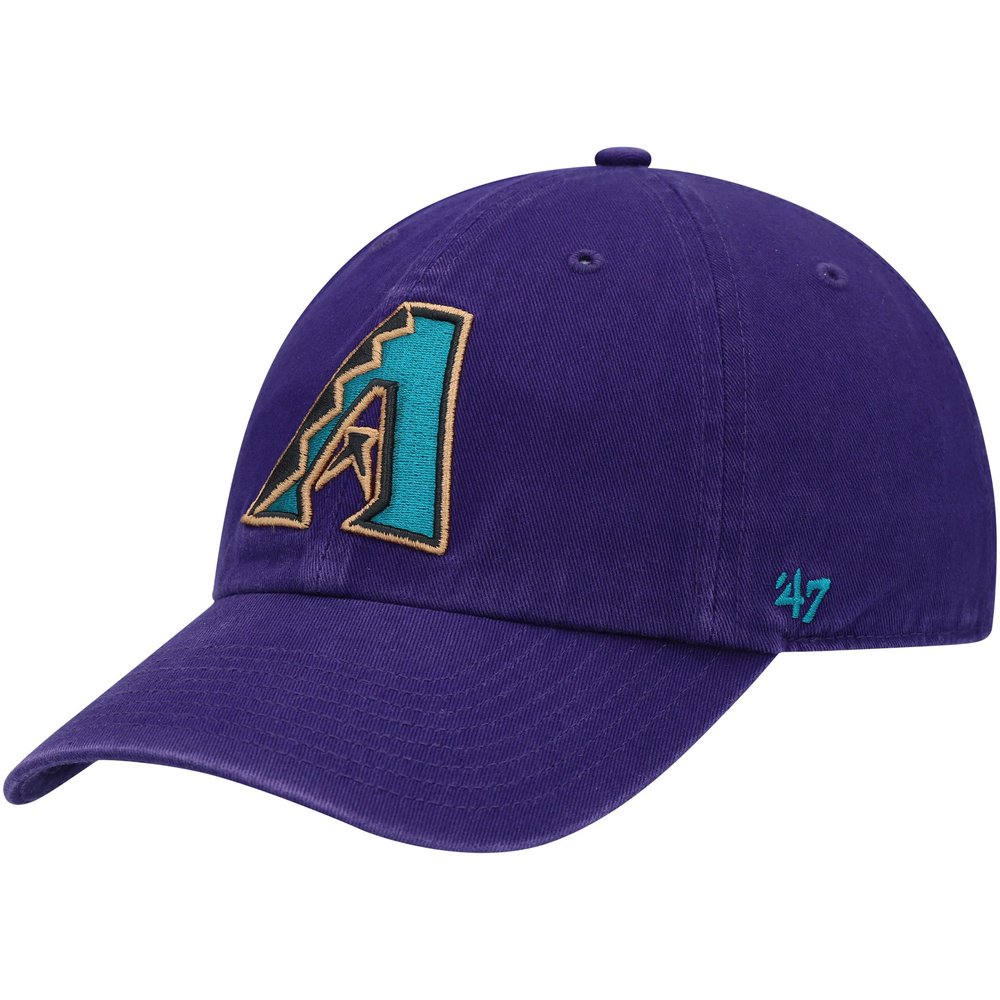 Arizona Diamondbacks '47 Logo Cooperstown Collection Clean Up Adjustable Hat - Purple